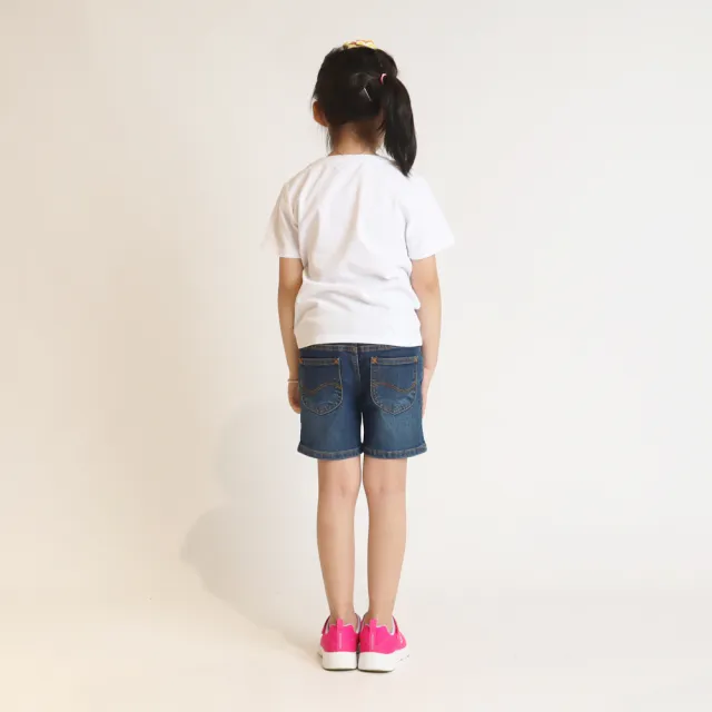 【Lee 官方旗艦】童裝 短袖T恤 / 飛碟繡標 天鵝白 標準版型(LL200213K14)