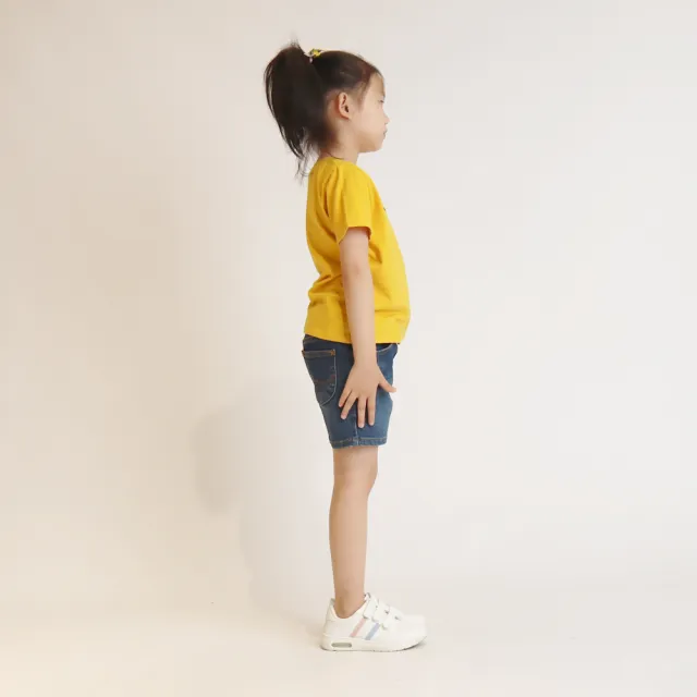 【Lee 官方旗艦】童裝 短袖T恤 / 火箭繡標 太陽黃 標準版型(LL20021366P)