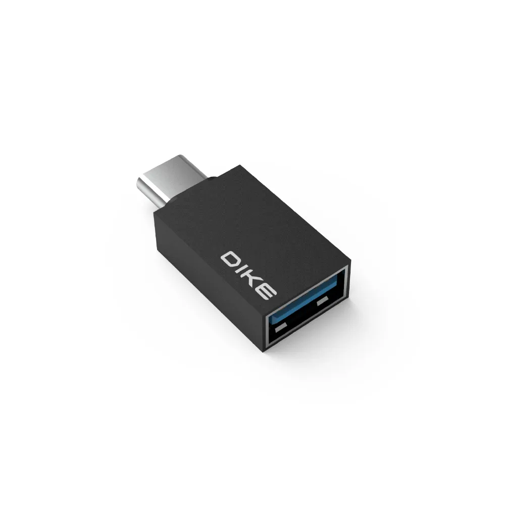 【DIKE】Type C 轉USB 3.0 OTG鋁合金轉接頭(DAO104BK)