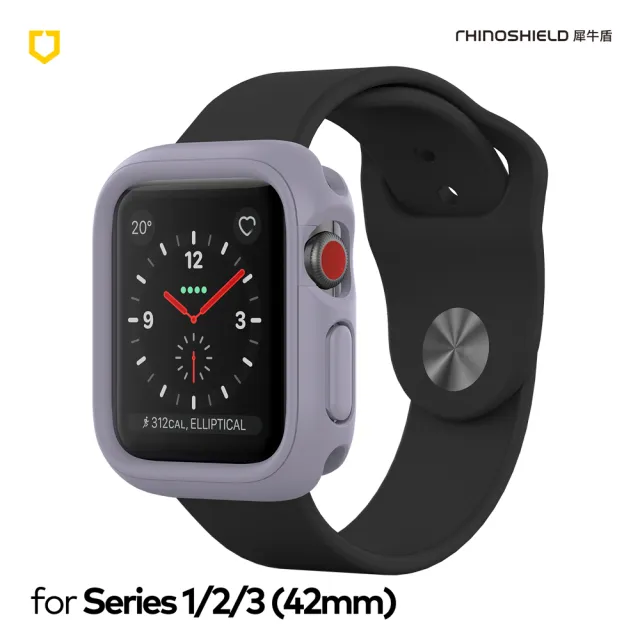 【RHINOSHIELD 犀牛盾】Apple Watch S1/2/3 42mm CrashGuard NX模組化防摔邊框保護殼