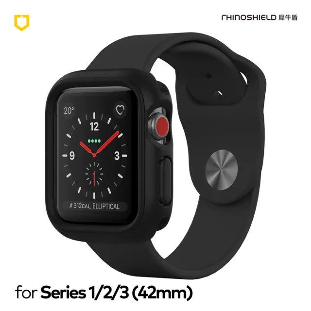 【RHINOSHIELD 犀牛盾】Apple Watch S1/2/3 42mm CrashGuard NX模組化防摔邊框保護殼