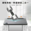 【BOJI 波吉】iPad 7/8/9 10.2吋 三折式硬底軟邊內置筆槽氣囊空壓殼 冰藍色