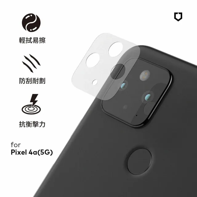 【RHINOSHIELD 犀牛盾】Google Pixel 4a 5G版本 耐衝擊鏡頭座貼-兩片/組(獨家耐衝擊材料 原廠出貨)