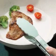 【KOTI 日安生活】純色食品級矽膠萬用料理夾27cm(不鏽鋼柄食物夾烤肉夾牛排沙拉夾)