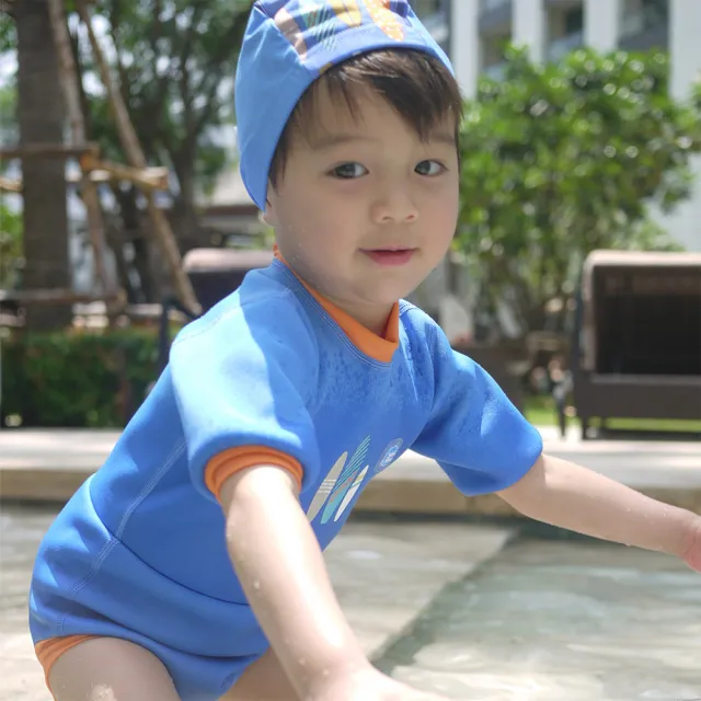 【Splash About 潑寶】嬰兒 尿布褲 連身 防曬 抗UV-衝浪小子(嬰兒泳褲)