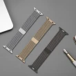 【WiWU】Apple Watch S7/S6/SE/5/4/3 米蘭不銹鋼系列錶帶 38/40/41MM通用(土豪金/銀色/黑色)