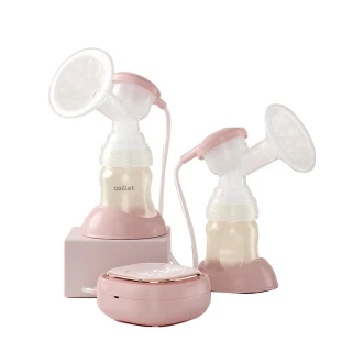 【Oeillet歐麗】OL300雙邊電動吸乳器+免手扶哺乳內衣(粉色)