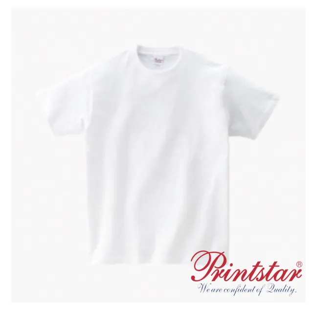 【日本 PRINTSTAR】純棉 5.6oz 重磅T恤-男女同款(白色)