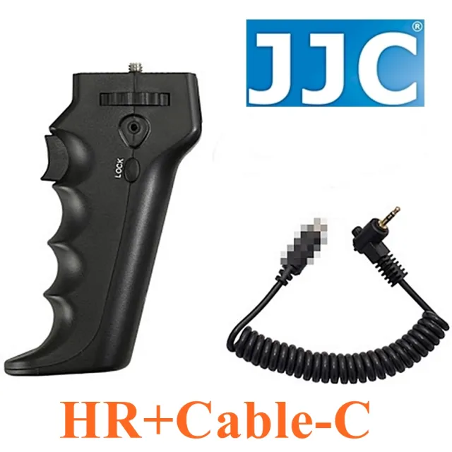 【JJC】快門線手把HR+Cable-C(相容Canon佳能RS-60E3＆賓得士CS-205快門線)