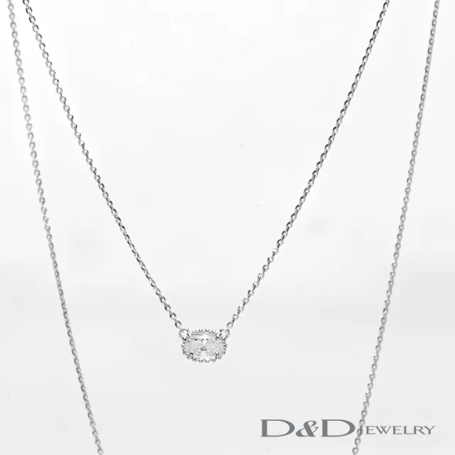 【D&D JEWELRY】D&D自信鑽石鎖骨項鍊(14K)