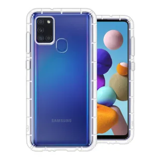 【YANG YI 揚邑】SAMSUNG Galaxy A21s 空壓氣囊式耐磨防摔手機殼