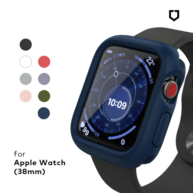 RHINOSHIELD 犀牛盾 Apple Watch S1/2/3 38mm Crashguard NX模組化防摔邊框保護殼