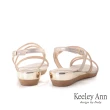 【Keeley Ann】耀眼奪目 MIT浪漫女神水鑽楔型涼鞋(玫瑰金色132008689)