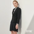 【SST&C 最後65折】黑色開釦設計款百褶裙7462105004