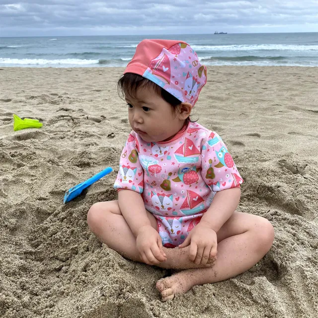 【Splash About 潑寶】嬰兒 尿布褲 連身 防曬 抗UV-快樂貓頭鷹(嬰兒泳褲)