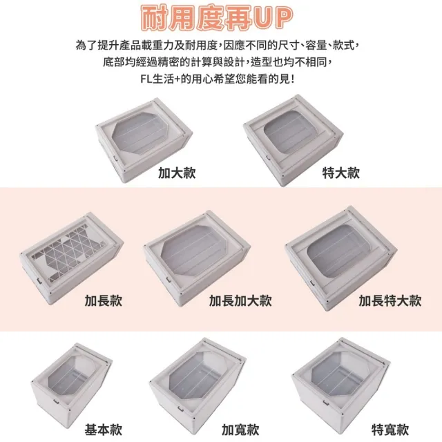 【FL 生活+】基本款-抽屜安全卡扣耐重可疊加收納箱-25公升(超值3入組)