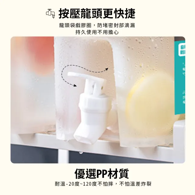 【FUJI-GRACE 日本富士雅麗】SGS檢驗合格冰箱冷水壺3.5L 買一送一(FJ-935*2)