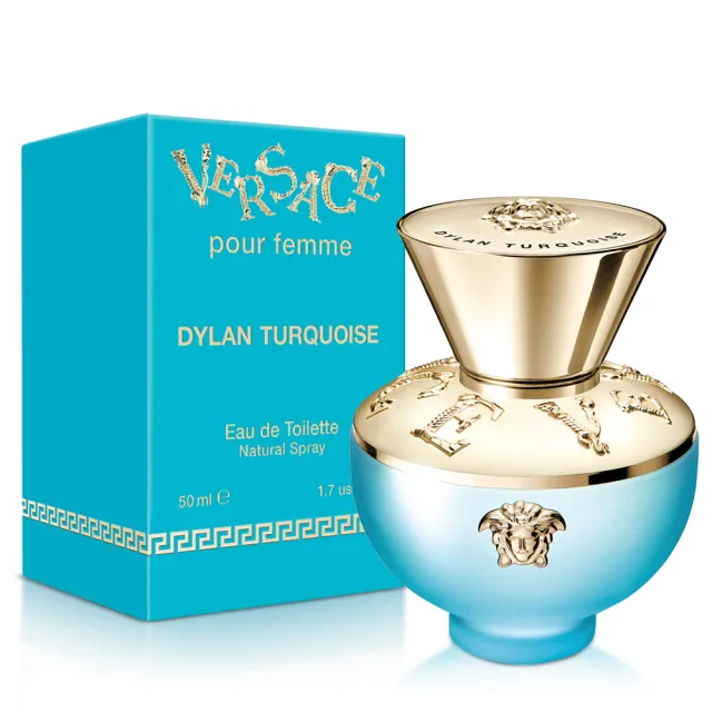 【VERSACE 凡賽斯】狄倫淡藍女性淡香水50ml(專櫃公司貨)