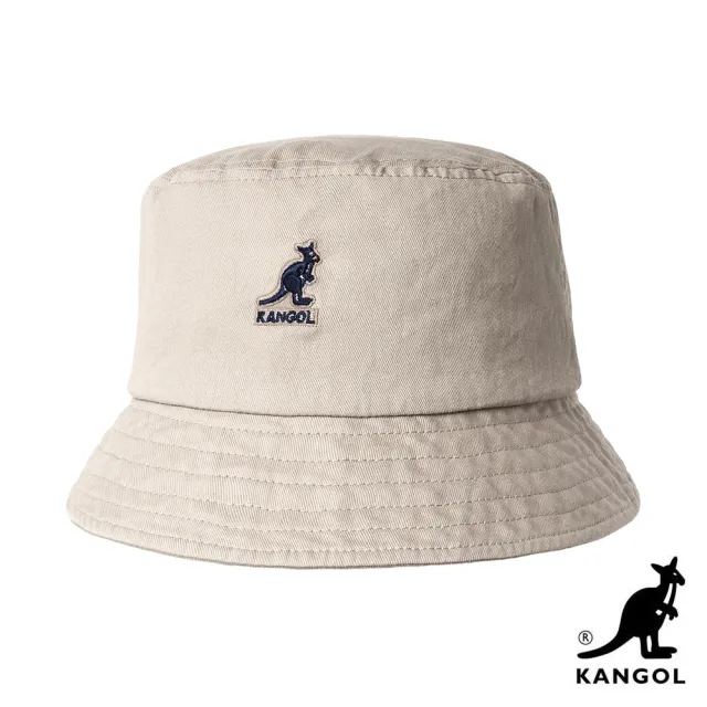 【KANGOL】WASHED BUCKET 漁夫帽(雙11限定 1111 卡其色)