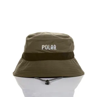 【POLER STUFF】台灣限定 LONG BRIM HAT 可收納式漁夫帽(軍綠)