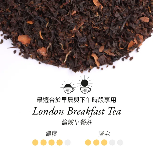 【TWG Tea】手工純棉茶包 倫敦早餐茶 15包/盒(London Breakfast Tea;紅茶)