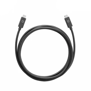 【RHINOSHIELD 犀牛盾】USB-C to USB-C 黑色傳輸/充電線 「2公尺/2M」(Mac/PC適用Type C)