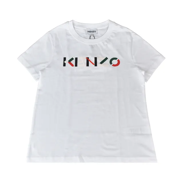 【KENZO】KENZO彩色印花LOGO純棉女士短T(S/M/L/白)