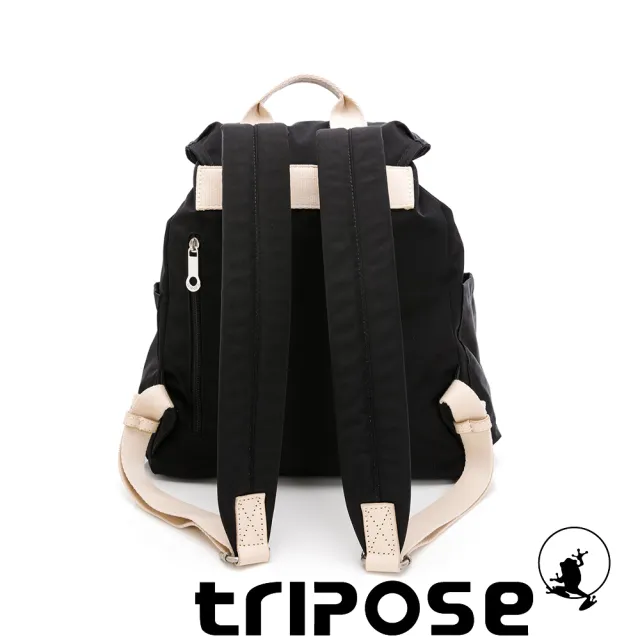 【tripose】MEMENTO微皺尼龍輕量後背包-小(經典黑/雙11)