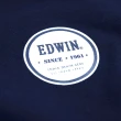 【EDWIN】男裝 PLUS+ 印花章短袖T恤(丈青色)