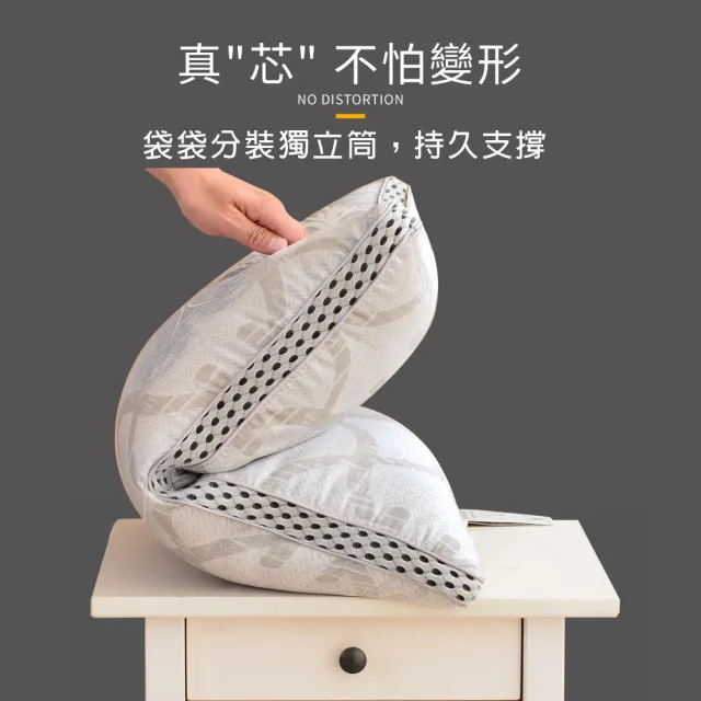 【LooCa】石墨烯抗菌天絲三段式獨立筒枕頭(1入-速配)