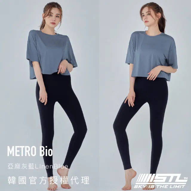 【STL】現貨 YOGA 韓國瑜珈 METRO BIO Crop SS 運動機能 地鐵Bio 落肩短版 短袖上衣(多色)