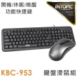 【INTOPIC】KBC-953 有線鍵盤滑鼠組