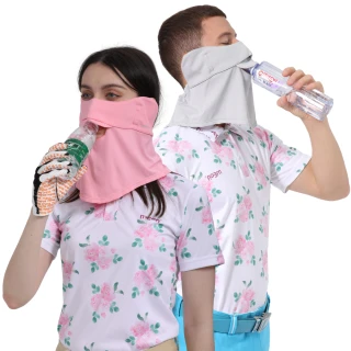 【MEGA COOUV】防曬冰感有氧喝水口罩  UV-509 護頸布(呼吸口罩 開口口罩 喝水口罩 頸脖面罩)