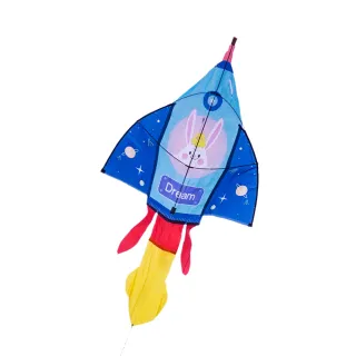 【888ezgo】火箭造型彩色風箏（80*279）（全配/附150米輪盤線）
