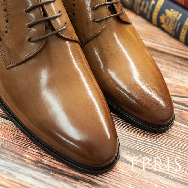 【EPRIS 艾佩絲】現貨 德比鞋皮鞋 皮鞋品牌推薦 率性歐巴 紳士鞋 上班正式皮鞋-咖啡色(皮鞋)