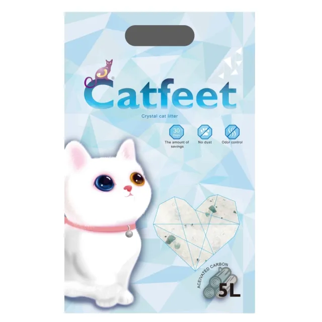 【CatFeet】消臭水晶貓砂 5L*6包組(水晶貓砂)