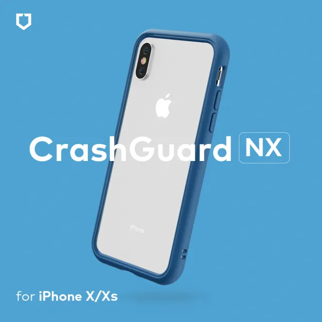 【RHINOSHIELD 犀牛盾】iPhone X/XS共用 5.8吋 CrashGuard NX 模組化防摔邊框殼(獨家耐衝擊材料 原廠出貨)