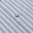 【ROBERTA 諾貝達】台灣製 進口素材 純棉 都會商務 合身版短袖襯衫(水藍)