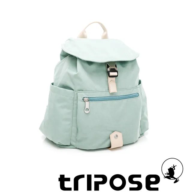 【tripose】MEMENTO微皺尼龍輕量後背包-小(薄荷綠)