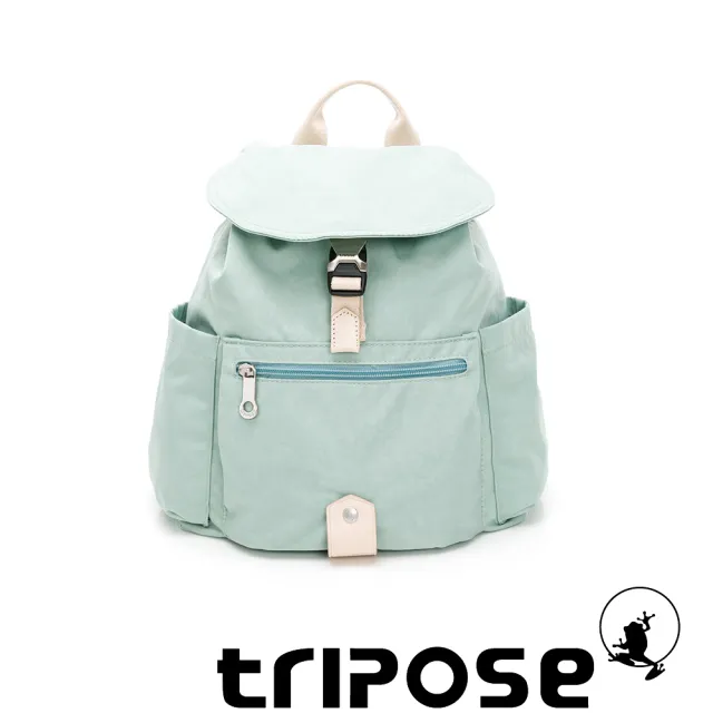 【tripose】MEMENTO微皺尼龍輕量後背包-小(薄荷綠)