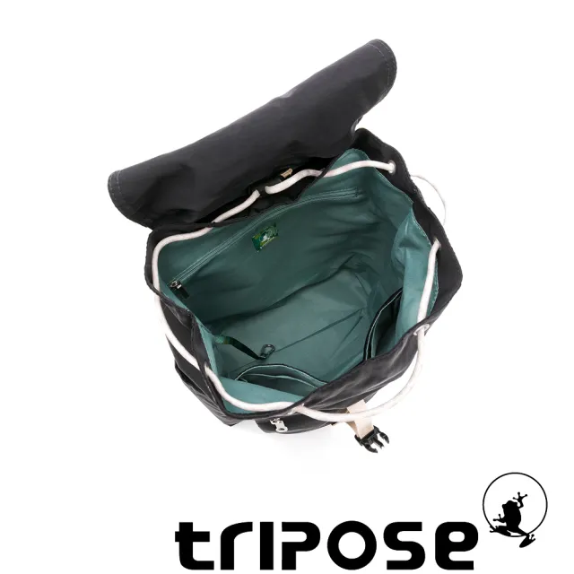 【tripose】MEMENTO微皺尼龍輕量後背包-大(經典黑)