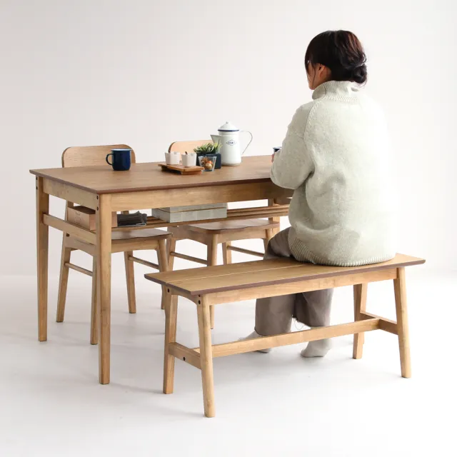 【FL 滿屋生活】ICHIBA 木質雙人長凳/椅凳(穿鞋椅/餐椅/候客椅/雙人長凳/餐桌長凳)