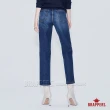 【BRAPPERS】女款 Boy Friend Jeans系列-中腰彈性九分中直筒褲(深藍)