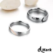 【A MARK】愛心拼圖造型鈦鋼戒指(2色任選)