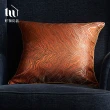 【好物良品】45x45cm_波紋金絲刺繡沙發抱枕套 可拆洗 小枕頭 沙發枕(附枕芯)