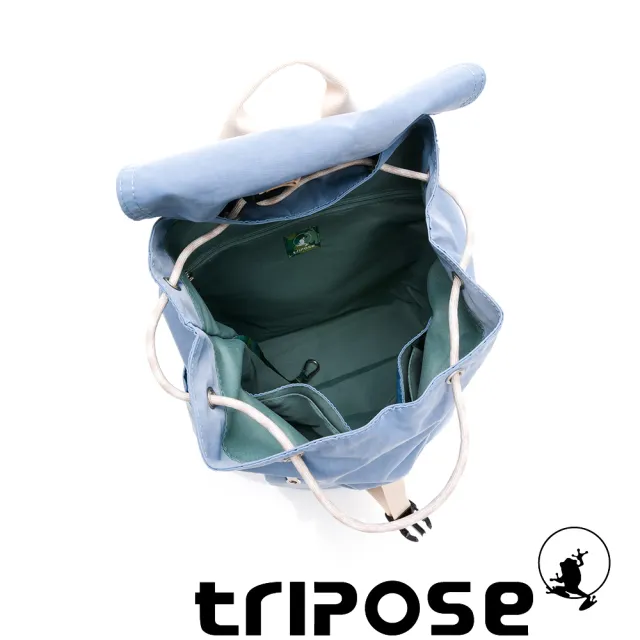 【tripose】MEMENTO微皺尼龍輕量後背包-大(蔚水藍)