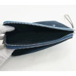 【COACH】COACH印花LOGO滾邊設計帆布拉鍊手拿包(丹寧藍x水藍)