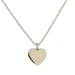 【KATE SPADE】kate spade HEART TO HEART 黑桃LOGO愛心設計鑽鑲飾項鍊(銀x白)