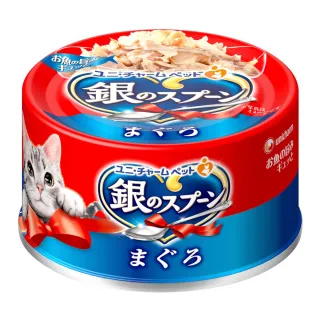 週期購【Unicharm 銀湯匙】貓罐頭(70g*24罐 多種口味任選 副食 全齡貓)