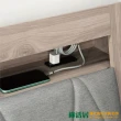 【綠活居】錫西里  現代5尺雙人貓抓皮革床頭箱(不含床底＋不含床墊)